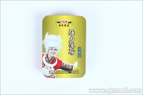 點(diǎn)擊放大 苗氏草堂 強(qiáng)力薄荷潤喉寶 鐵盒