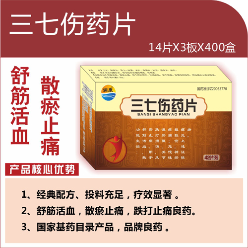 點擊放大 三七傷藥片